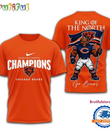 Chicago Bears Nfl 2025 King Of The North Mascot Limited 3D Shirt