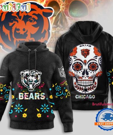 Chicago Bears Nfl Dia De Los Muertos Limited Editions Hoodie Shirt