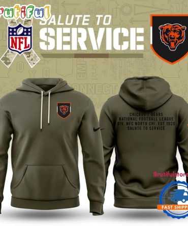Chicago Bears Salute To Service 2025 Nfl Limited Hoodie Shirt