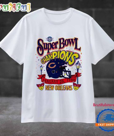 Chicago Bears Super Bowl Champions New Orleans 1986 T Shirt