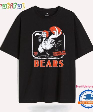 Chicago Bears Thankful For Touchdowns Thanksgiving T Shirt