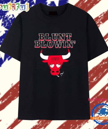 Chicago Bulls Logo Basketball Blunt Blowin T Shirt