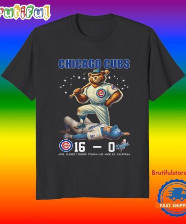 Chicago Cubs 16 0 Score Mascot Winner Shirts