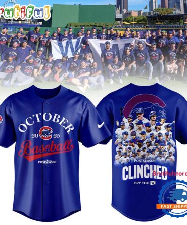 Chicago Cubs 2025 Postseason Team Graphic Baseball Jersey