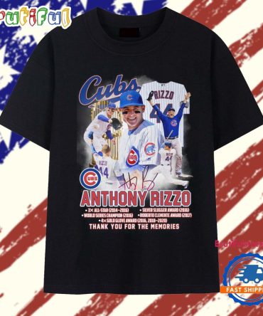 Chicago Cubs Anthony Rizzo 2025 Signature Vintage T Shirt