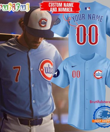 Chicago Cubs Baby Blue 2Nd Alternate Baseball Jersey