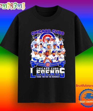 Chicago Cubs Legends Thank You For The Memories Signature T Shirt