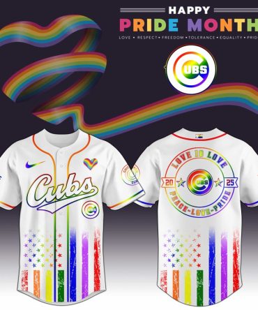 Pride Month Cubs Jersey - Celebrate Love & Equality With Vibrant Rainbow Design