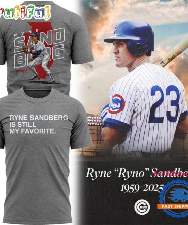 Chicago Cubs Ryne Sandberg Forever Grey T Shirt