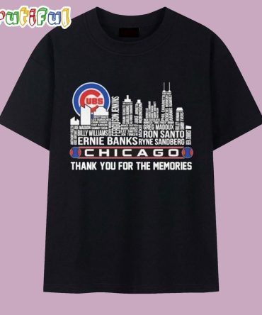 Chicago Cubs Thank You For The Memories Skyline Name 2025 T Shirt