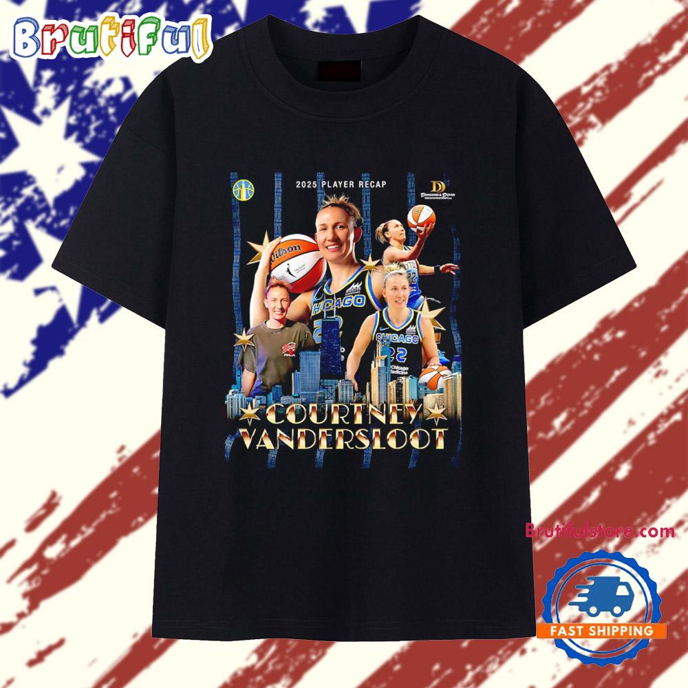 Chicago Sky Courtney Vandersloot 2025 Player Recap T Shirt