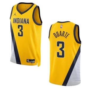 Chris Duarte Statement Edition Indiana Pacers 2022-23 Yellow Swingman Jersey - Alzaintravels