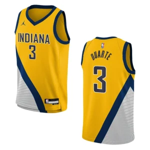 2022-23 Indiana Pacers Youth Statement Edition Chris Duarte Yellow Jersey - Alzaintravels