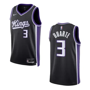 Chris Duarte Icon Edition Sacramento Kings 2023-24 Black Swingman Jersey - Alzaintravels