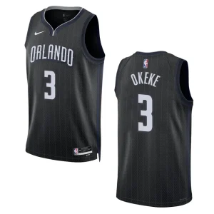 Chuma Okeke City Edition Orlando Magic 2022-23 Black Swingman Jersey - Alzaintravels