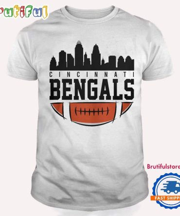 Cincinnati Bengals Nfl 2025 City Skyline T Shirt