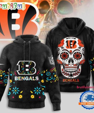 Cincinnati Bengals Nfl Dia De Los Muertos Limited Editions Hoodie Shirt