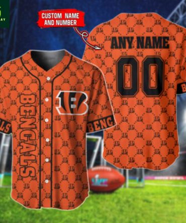 Customizable Bengals Baseball Jersey - Add Your Name & Number For Game Day Style!