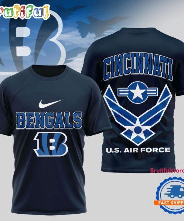 Cincinnati Bengals Us Air Force Military Unisex 3D Shirt