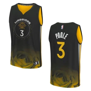 Golden State Warriors Fast Break Jordan Poole 2022-23 City Black Jersey - Alzaintravels