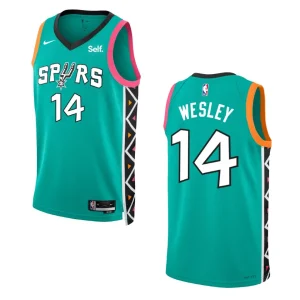 2022-23 City Edition San Antonio Spurs Blake Wesley Turquoise Swingman Jersey - Alzaintravels