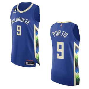 2022-23 City Edition Milwaukee Bucks Bobby Portis Royal Jersey - Alzaintravels