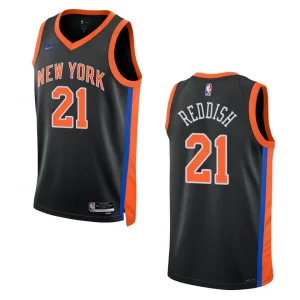 2022-23 City Edition New York Knicks Cam Reddish Black Swingman Jersey - Alzaintravels
