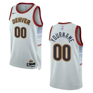 2022-23 City Edition Denver Nuggets Custom Sliver Swingman Jersey - Alzaintravels