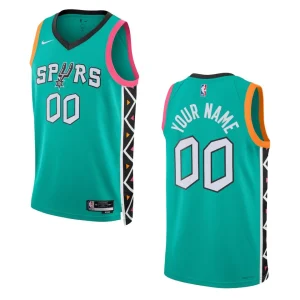 2022-23 City Edition San Antonio Spurs Custom Turquoise Swingman Jersey - Alzaintravels