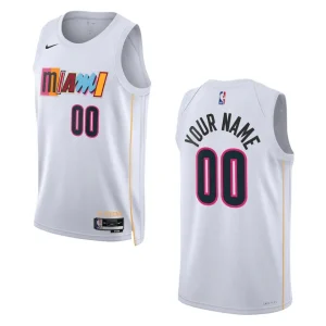 2022-23 City Edition Miami Heat Custom White Swingman Jersey - Alzaintravels