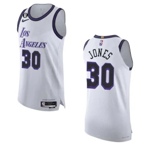 2022-23 City Edition Los Angeles Lakers Damian Jones White Authentic Jersey - Alzaintravels