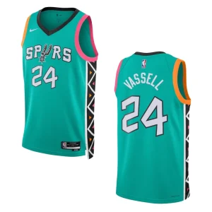 2022-23 City Edition San Antonio Spurs Devin Vassell Turquoise Swingman Jersey - Alzaintravels