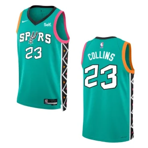 2022-23 City Edition San Antonio Spurs Edition Zach Turquoise Swingman Jersey - Alzaintravels