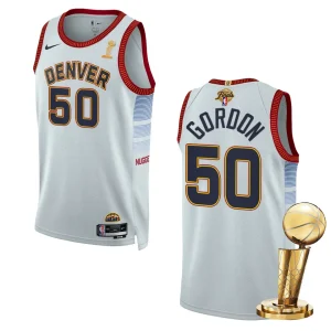 Denver Nuggets 2023 NBA Finals Champions Aaron Gordon City Edition White Jersey - Alzaintravels