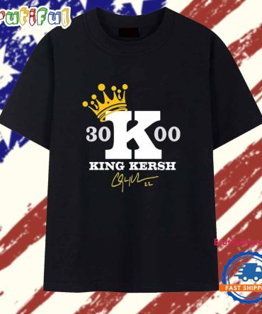 Clayton Kershaw 3000 Career Strikeouts King Kersh Signature T Shirt