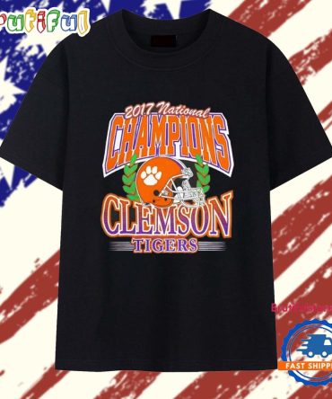 Clemson Tigers 2017 National Champions Football T Shirt