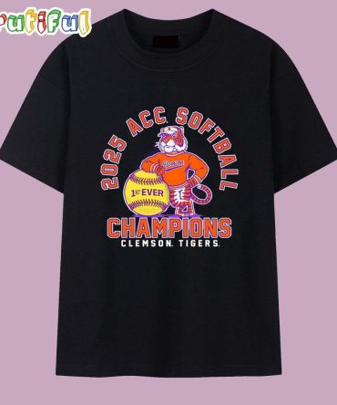 Clemson Tigers 2025 Acc Softball Champions T Shirt