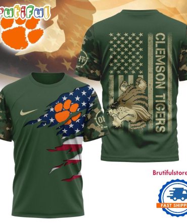 Clemson Tigers 2025 Ncaa Veteran Limited 3D Shirt