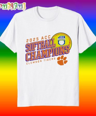 Clemson Tigers Acc Softball Conference Tournament Champions 2025 T Shirt