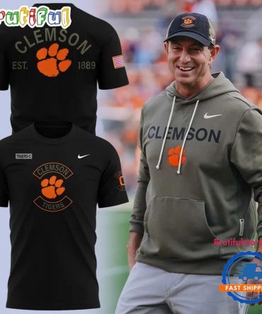 Clemson Tigers Football X Military Appreciation Limited Edition Black T Shirt