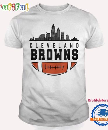 Cleveland Browns Nfl 2025 City Skyline T Shirt