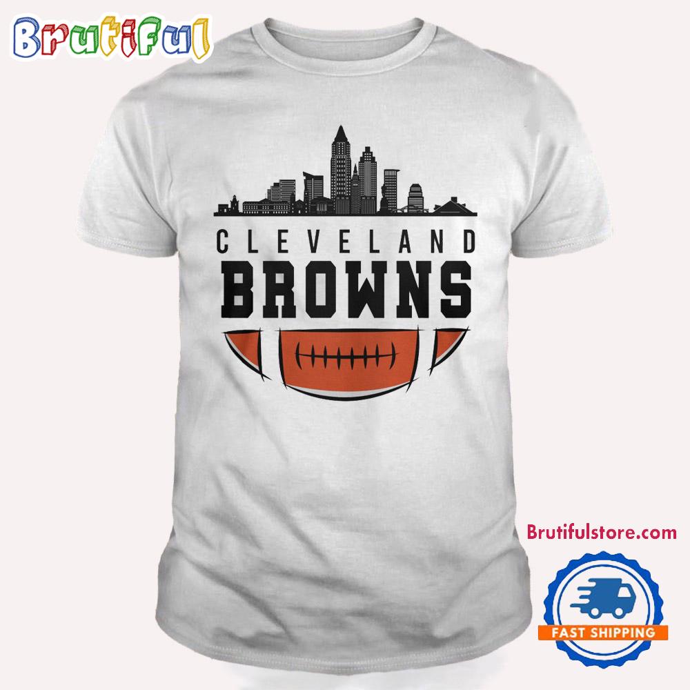 Cleveland Browns Nfl 2025 City Skyline T Shirt