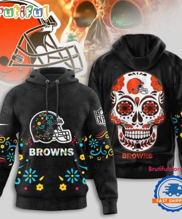 Cleveland Browns Nfl Dia De Los Muertos Limited Editions Hoodie Shirt