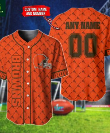 Customizable Cleveland Browns Jersey - Add Your Name & Number - Perfect Gift For Fans