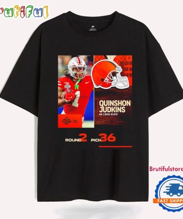 Cleveland Browns Pick Quinshon Judkins With No. 36 2025 Nfl Draft T Shirt