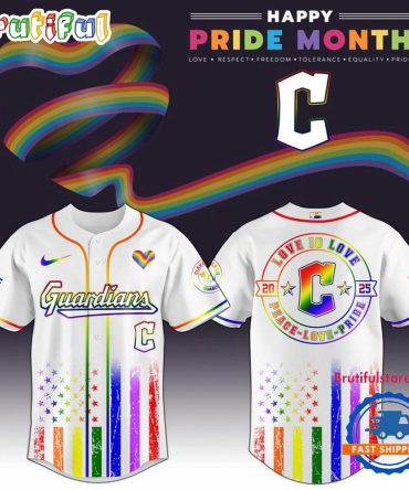 Cleveland Guardians 2025 Happy Pride Month Limited Edition Baseball Jersey