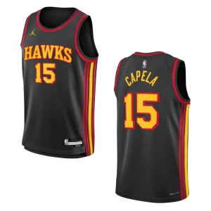 Youth Atlanta Hawks 2022-23 Statement Edition Clint Capela Black Jersey - Alzaintravels