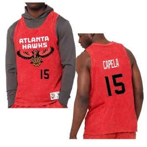 Clint Capela Atlanta Hawks Quintessential Worn Out Tank Top Jersey Red - Alzaintravels
