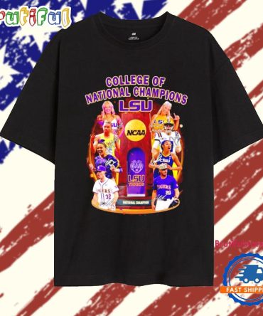 College Of National Champions 2025 Lsu Tigers T Shirt