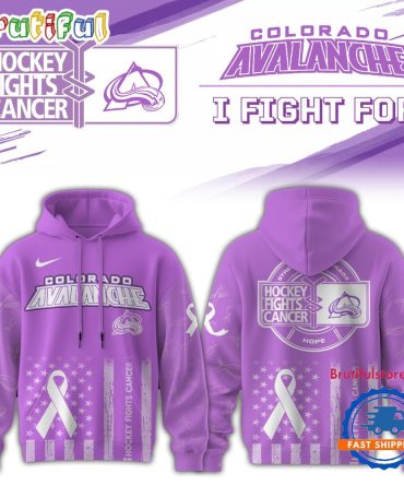 Colorado Avalanche 2025 Nhl Hockey Fights Cancer Limited Edition Hoodie Shirt